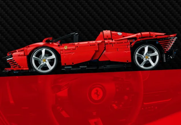 لگو فراری دیتونا (تکنیک) 42143 LEGO Ferrari Daytona SP3 lego technic Ferrari Daytona SP3 42143 h6 - لگو فراری دیتونا (تکنیک) 42143 LEGO Ferrari Daytona SP3