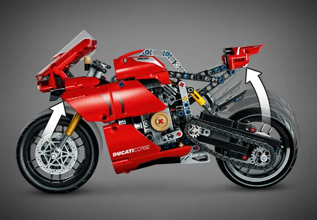 lego technic Ducati Panigale V4 R h 42107 7 - لگو تکنیک موتور دوکاتی پانیگال مدل Ducati Panigale v4 r 42107