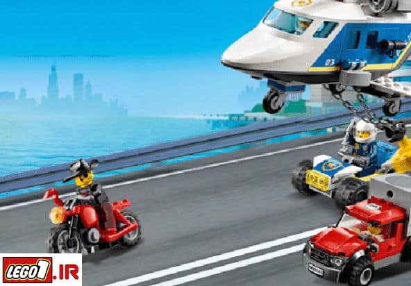 Lego police helicopter chase h 60243 A3 - لگو تعقیب و گریز هلیکوپتر پلیس (سیتی) LEGO Police Helicopter Chase 60243