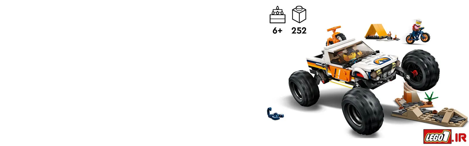 lego 4x4 off roader adventures h 60387 A2 - لگو سیتی ماجراهای آفرود ماشین 4x4 مدلLEGO 4x4 Off-Roader Adventures 60387