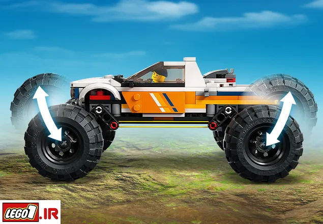 lego 4x4 off roader adventures h 60387 A3 - لگو سیتی ماجراهای آفرود ماشین 4x4 مدلLEGO 4x4 Off-Roader Adventures 60387