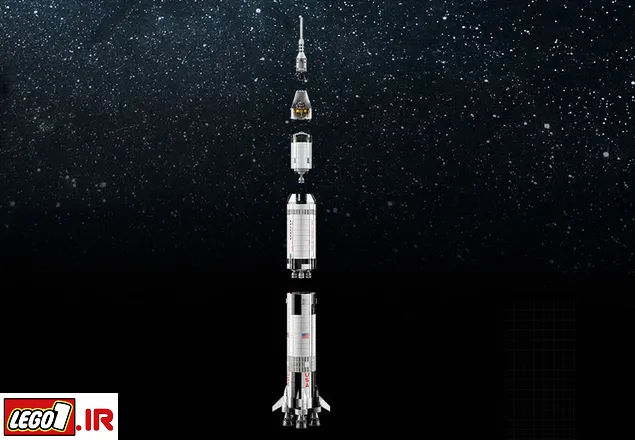lego nasa apollo saturn v h 92176 A4 - لگو موشک فضایی آپولو سترن 5 ناسا (ایده ها) LEGO&reg; NASA Apollo Saturn V 92176