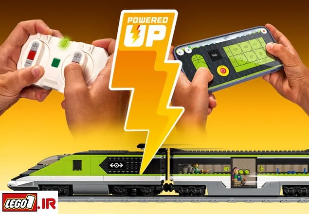 Lego city train h 60337 A3 - لگو سیتی قطار سریع السیر مدل LEGO Express Passenger Train 60337