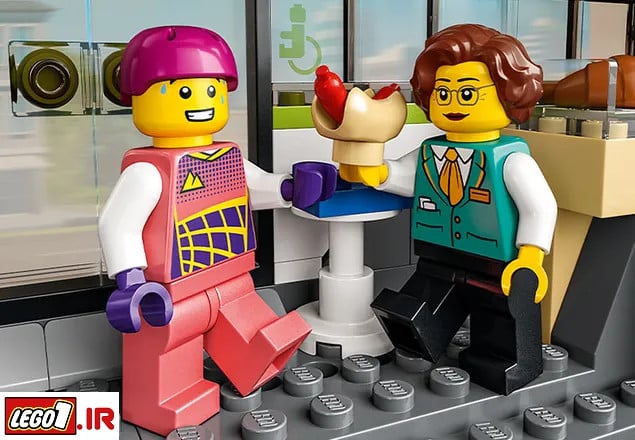 Lego city train h 60337 A5 - لگو سیتی قطار سریع السیر مدل LEGO Express Passenger Train 60337