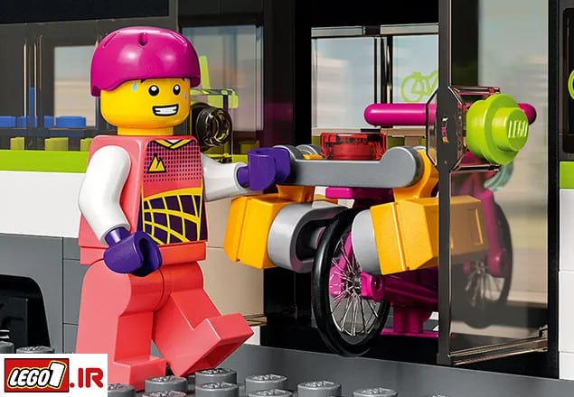 Lego city train h 60337 A7 - لگو سیتی قطار سریع السیر مدل LEGO Express Passenger Train 60337