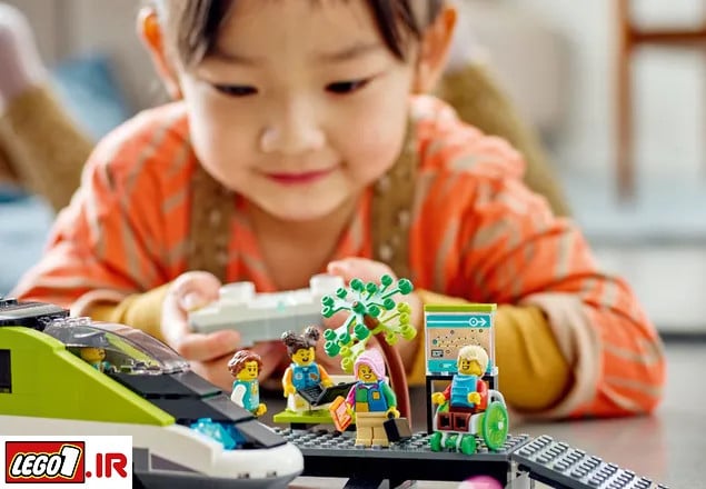 Lego city train h 60337 A8 - لگو سیتی قطار سریع السیر مدل LEGO Express Passenger Train 60337