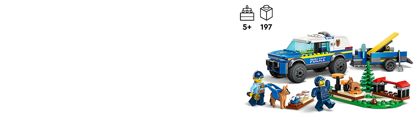 lego mobile police dog training h 60369 2 - لگو سیتی آموزش سگ پلیس سیار LEGO Mobile Police Dog Training 60369